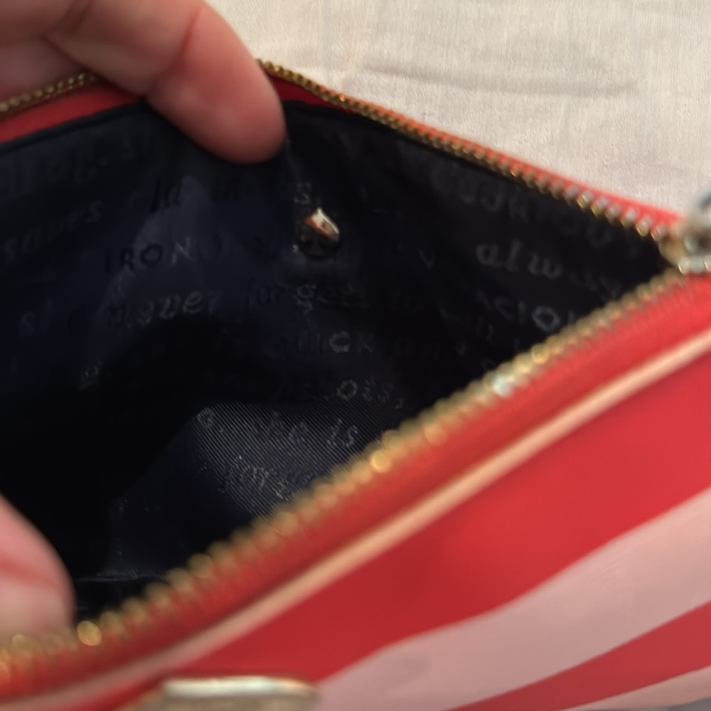 Kate Spade Red and Pink Clutch wristlet wallet - Picture 4 of 6